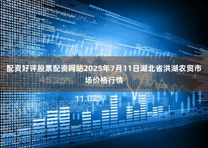 配资好评股票配资网站2025年7月11日湖北省洪湖农贸市场价格行情