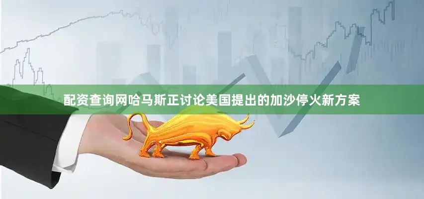 配资查询网哈马斯正讨论美国提出的加沙停火新方案